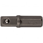 Адаптер с биты на головку 1/4"-1/4",25мм/Фит